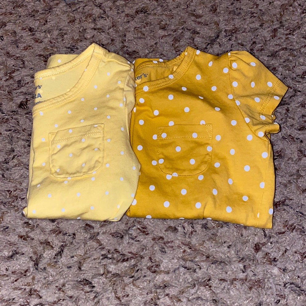 Polka dot T-shirts with pocket detail